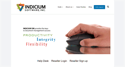 Desktop Screenshot of indiciumsoftware.com